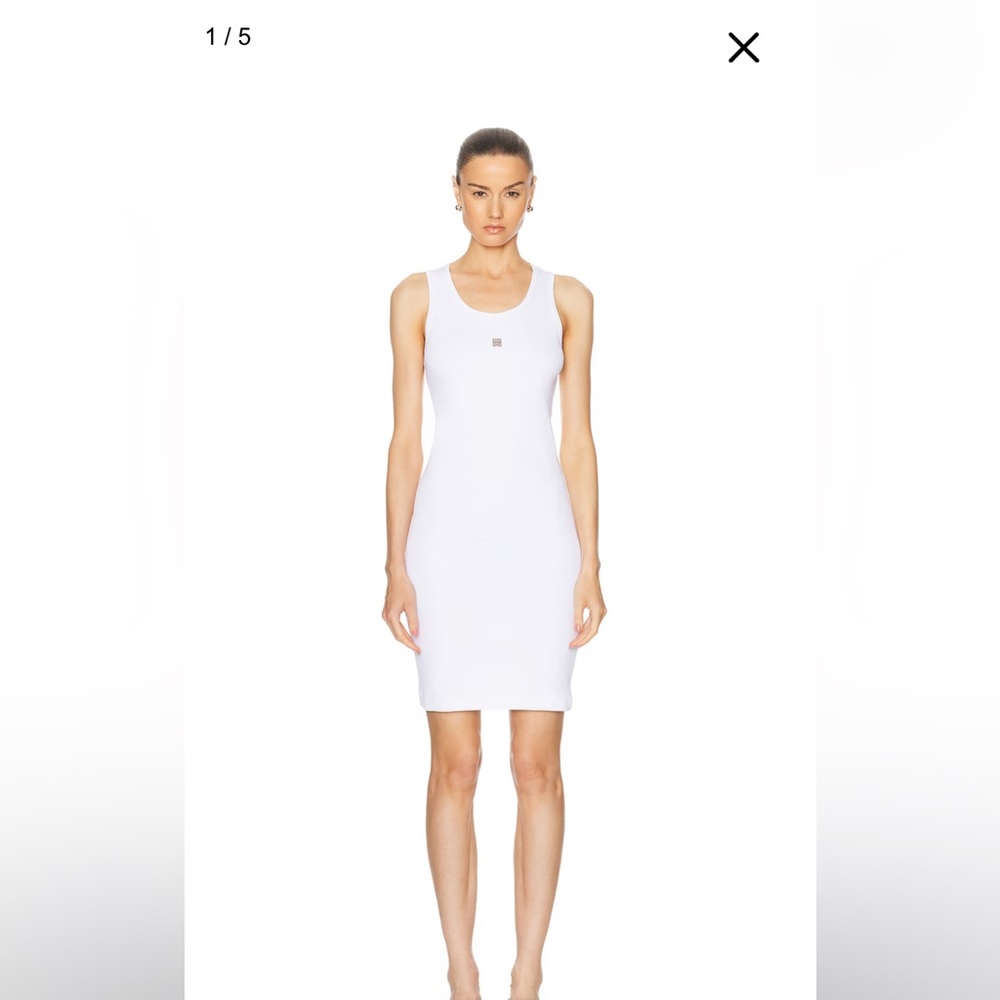 Givenchy White Tank Mini Dress NWT